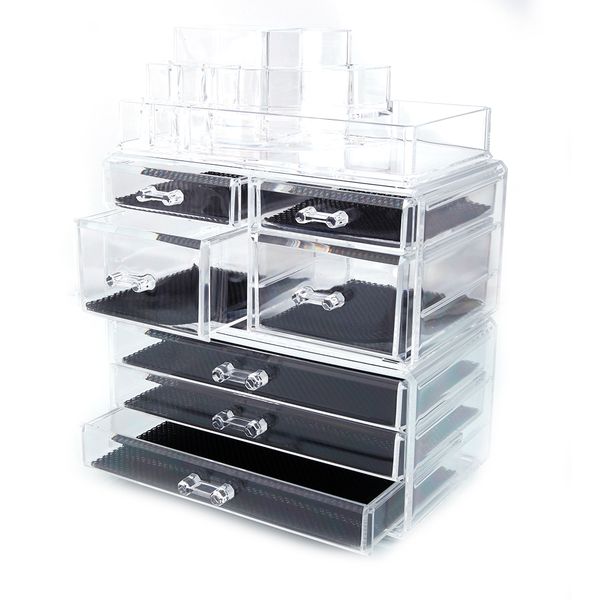 fashionable design cosmetic storage rack with 6 small & 2 large drawers jewelry box plastic storage cabinet great deal
fashionable design cosmetic storage rack with 6 small & 2 large drawers jewelry box plastic storage cabinet great deal