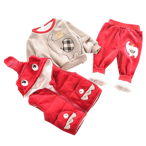 2020 winter baby boy's cotton warm suit plus velvet padded sweater girl's clothes hooded vest three-piece set 1-5t, White
2020 winter baby boy's cotton warm suit plus velvet padded sweater girl's clothes hooded vest three-piece set 1-5t, White