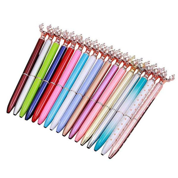 2021 writing gift diy creative deer head metal ballpoint pens self-filling floating glitter dried flower crystal pen ballpoint pens 16 color, Blue;orange
2021 writing gift diy creative deer head metal ballpoint pens self-filling floating glitter dried flower crystal pen ballpoint pens 16 color, Blue;orange