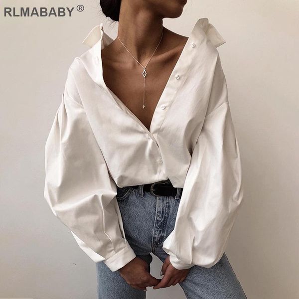 women's blouses & shirts casual loose women blouse shirt single-breasted turndown collar lantern sleeve office lady autumn street white
women's blouses & shirts casual loose women blouse shirt single-breasted turndown collar lantern sleeve office lady autumn street white