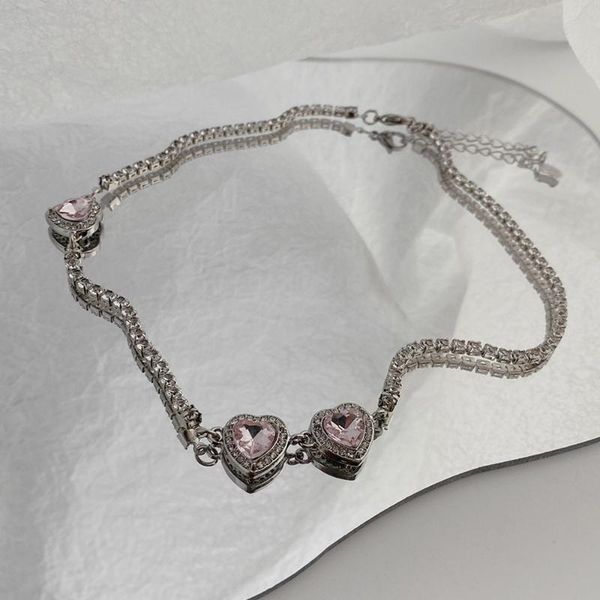chokers shiny rhinestone chain necklace for female 2021 trendy simple pink heart crystal choker party statement jewelry, Golden;silver
chokers shiny rhinestone chain necklace for female 2021 trendy simple pink heart crystal choker party statement jewelry, Golden;silver