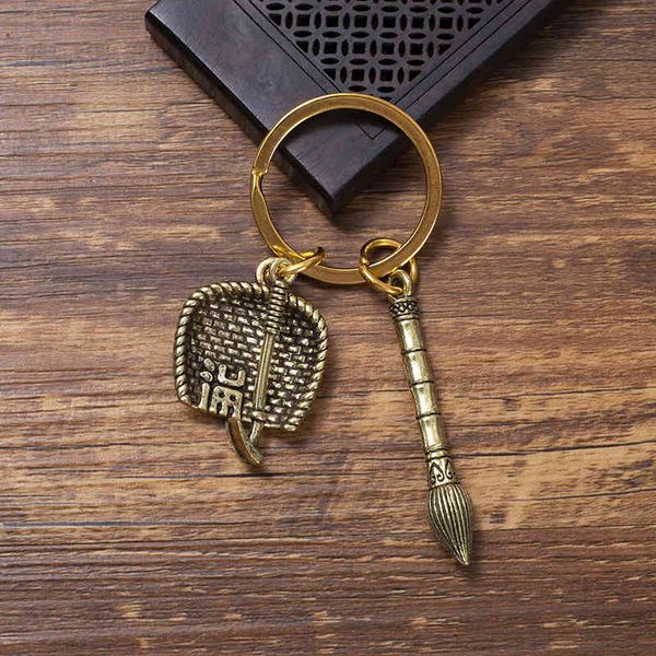 key rings imitation brass hoe dustpan three piece set car chain pendant auspicious transit chinese style, Slivery;golden
key rings imitation brass hoe dustpan three piece set car chain pendant auspicious transit chinese style, Slivery;golden