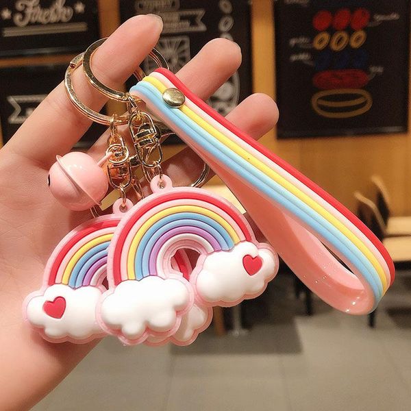 keychains cute silicone rainbow pendant keychain statement couples backpack bag charm accessories birthday gifts wholesale drop, Silver
keychains cute silicone rainbow pendant keychain statement couples backpack bag charm accessories birthday gifts wholesale drop, Silver
