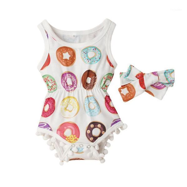 jumpsuits baby romper with headband, doughnut print round neck sleeveless jumpsuit bodysuit for kids girls, white1, Blue
jumpsuits baby romper with headband, doughnut print round neck sleeveless jumpsuit bodysuit for kids girls, white1, Blue
