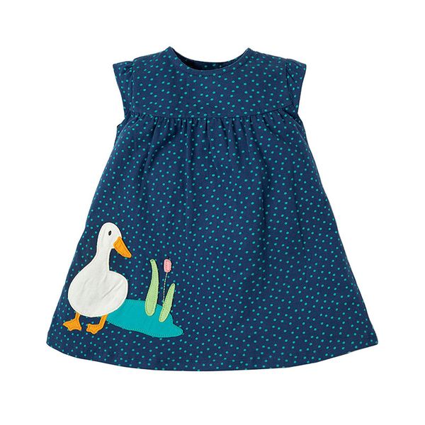 little maven new summer kids clothing cute blue duck applique sleeveless dots o-neck knitted 1-6yrs cotton girls vest dresses 210303, Red;yellow
little maven new summer kids clothing cute blue duck applique sleeveless dots o-neck knitted 1-6yrs cotton girls vest dresses 210303, Red;yellow