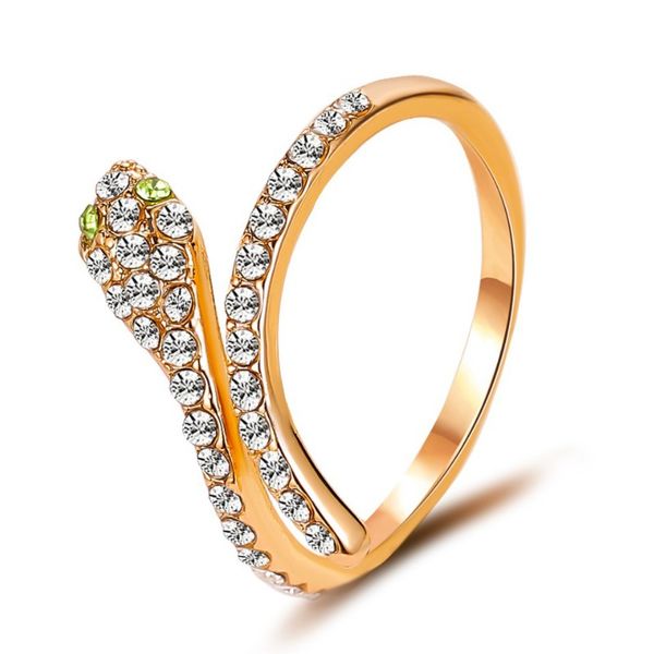 snake rings for women gold color clear cz punk rock ring animal jewelry, Golden;silver
snake rings for women gold color clear cz punk rock ring animal jewelry, Golden;silver