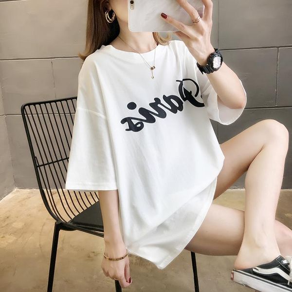 women's t-shirt kekeplus store casual loose cotton t-shirts for women short sleeve summer tees ladies basic fashion letter print shirt, White
women's t-shirt kekeplus store casual loose cotton t-shirts for women short sleeve summer tees ladies basic fashion letter print shirt, White