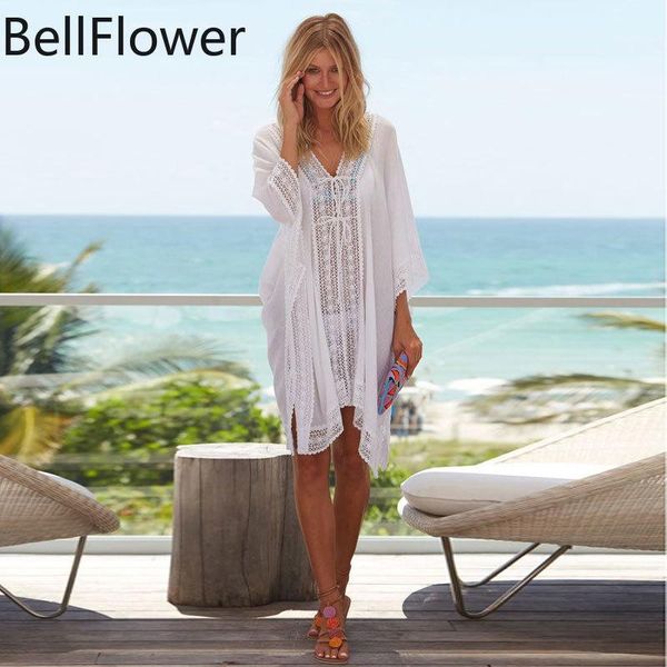 women's swimwear chiffon folds cover up women 2021 loose bat sleeve lace holiday cardigan bandage see through plus size summer dress, White;black 
women's swimwear chiffon folds cover up women 2021 loose bat sleeve lace holiday cardigan bandage see through plus size summer dress, White;black