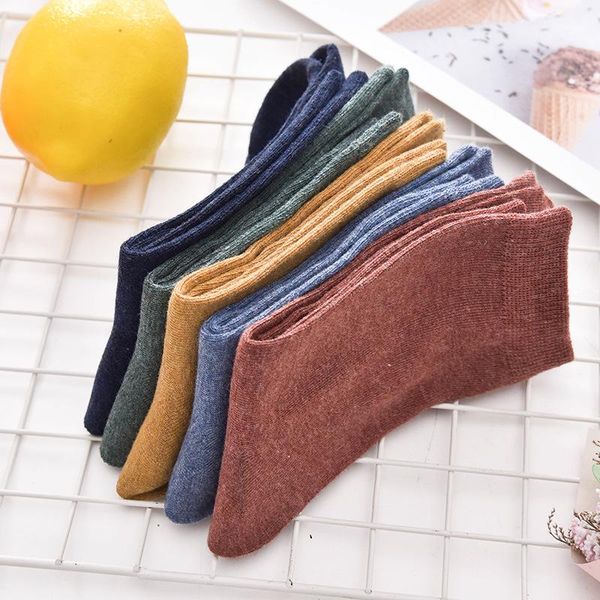 men's socks 5 pairs of autumn and winter pure cotton business trendy ins japanese simple retro high-top, Black
men's socks 5 pairs of autumn and winter pure cotton business trendy ins japanese simple retro high-top, Black