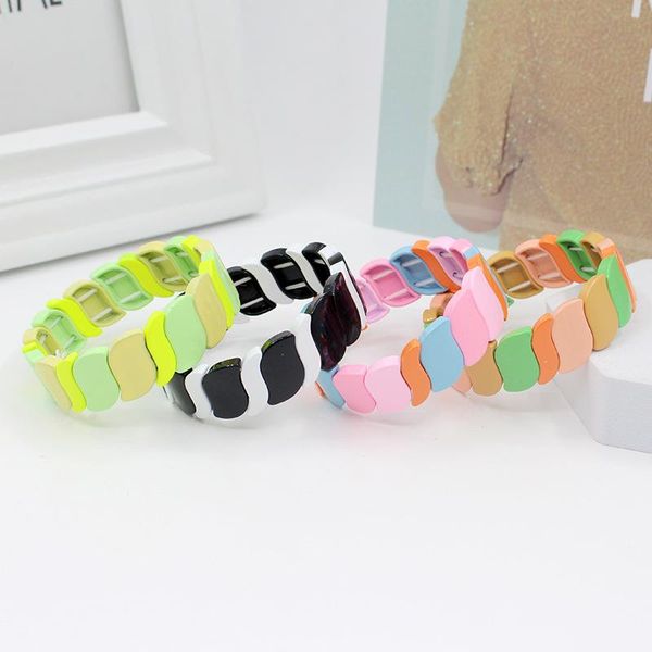 charm bracelets 2021 women's products alloy paint fashion bracelet porcelain macaron color diy, Golden;silver
charm bracelets 2021 women's products alloy paint fashion bracelet porcelain macaron color diy, Golden;silver