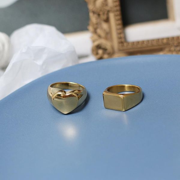 cluster rings amaiyllis 18k gold minimalism heart flat smooth color fit fashion women 18ksummer jewelry gift, Golden;silver
cluster rings amaiyllis 18k gold minimalism heart flat smooth color fit fashion women 18ksummer jewelry gift, Golden;silver