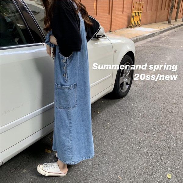 casual dresses goohojio 2021 solid color loose denim dress for women autumn fashionable high waist all-match jeans, Black;gray
casual dresses goohojio 2021 solid color loose denim dress for women autumn fashionable high waist all-match jeans, Black;gray