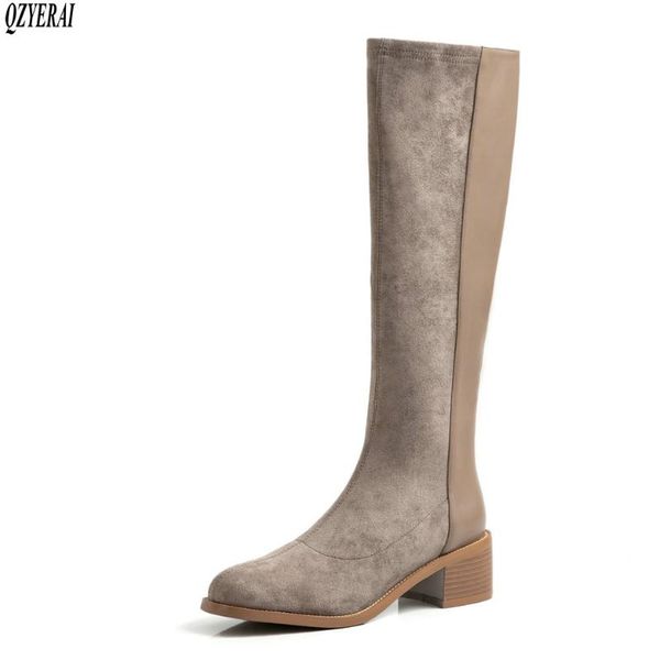 boots qzyerai style the knee genuine leather women's european cowhide female autumn and winter shoes, Black
boots qzyerai style the knee genuine leather women's european cowhide female autumn and winter shoes, Black