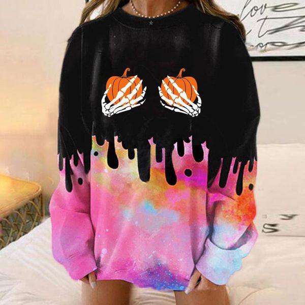 women's hoodies & sweatshirts halloween long sleeve streetwear crewneck moletom tie-dye colorblock sweatshirt sudaderas autumn clothes, Black
women's hoodies & sweatshirts halloween long sleeve streetwear crewneck moletom tie-dye colorblock sweatshirt sudaderas autumn clothes, Black