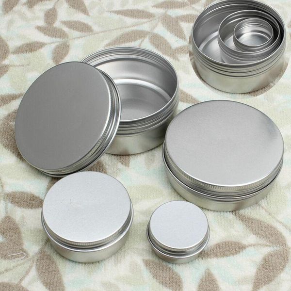 storage boxes & bins 10pcs cosmetics container aluminum candle jar empty tin metal silver with lids lip pot screw cream box 5ml -100ml
storage boxes & bins 10pcs cosmetics container aluminum candle jar empty tin metal silver with lids lip pot screw cream box 5ml -100ml