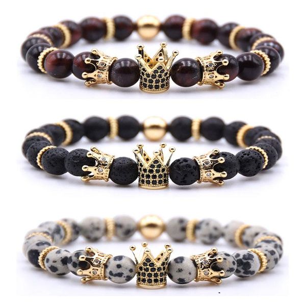 charm bracelets natural stone couple cz gold crown beads for women men jewelry pulseira masculina feminina erkek bileklik hombre, Golden;silver
charm bracelets natural stone couple cz gold crown beads for women men jewelry pulseira masculina feminina erkek bileklik hombre, Golden;silver