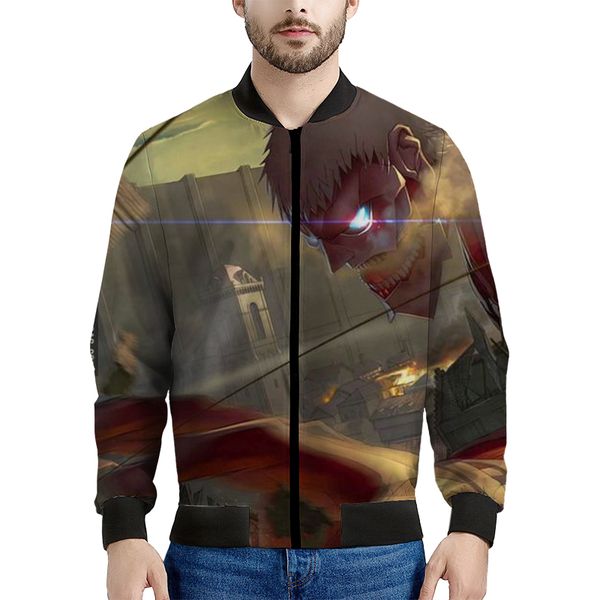 attack on titan the wicked pattern men s baseball jacket high-quality comfortable fashionable travel sports party commute, Black;brown
attack on titan the wicked pattern men s baseball jacket high-quality comfortable fashionable travel sports party commute, Black;brown