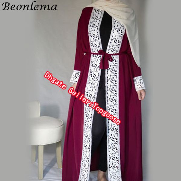 beonlema women muslim open rode black open abaya turkish long lace tunic kaftan for ladies musulam clothing plus size caftan1, Red
beonlema women muslim open rode black open abaya turkish long lace tunic kaftan for ladies musulam clothing plus size caftan1, Red
