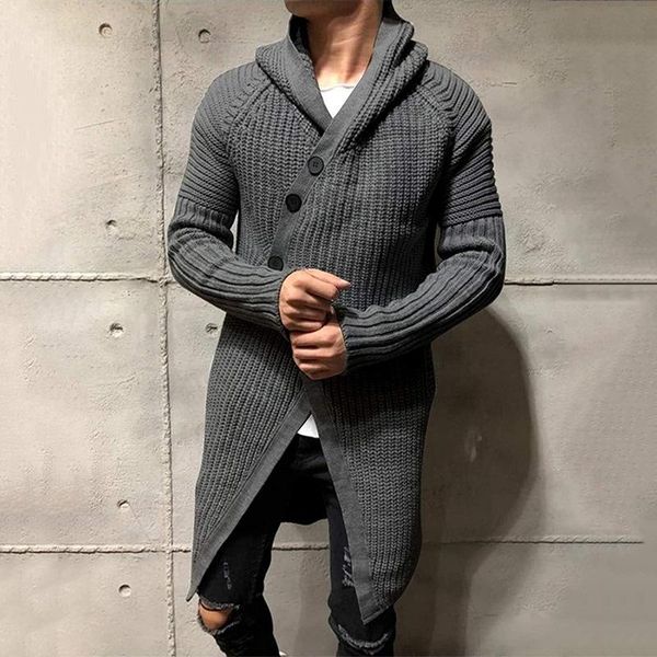 men's sweaters 2021 autumn and winter europe the united states sweater, solid color hooded cardigan, long irregular sweater coat, White;black
men's sweaters 2021 autumn and winter europe the united states sweater, solid color hooded cardigan, long irregular sweater coat, White;black
