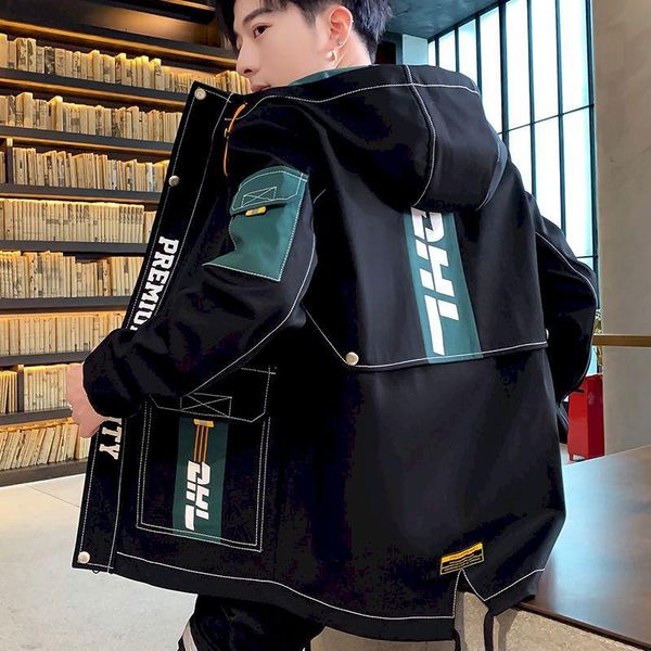 men's hoodies & sweatshirts fonekie spring autumn hooded jacket men korean trendy tooling jackets young students fashion casual loose g, Black
men's hoodies & sweatshirts fonekie spring autumn hooded jacket men korean trendy tooling jackets young students fashion casual loose g, Black