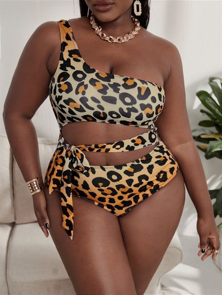 plus leopard cut-out one shoulder one piece swimsuit e4yk#, Black
plus leopard cut-out one shoulder one piece swimsuit e4yk#, Black