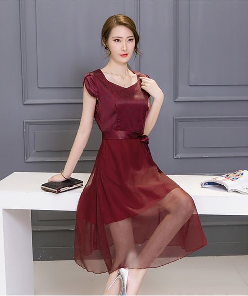2021 new blue v-neck long elegant summer chiffon female women plus size 5xl short sleeve women's es fyy465 bpo7, Black;gray
2021 new blue v-neck long elegant summer chiffon female women plus size 5xl short sleeve women's es fyy465 bpo7, Black;gray