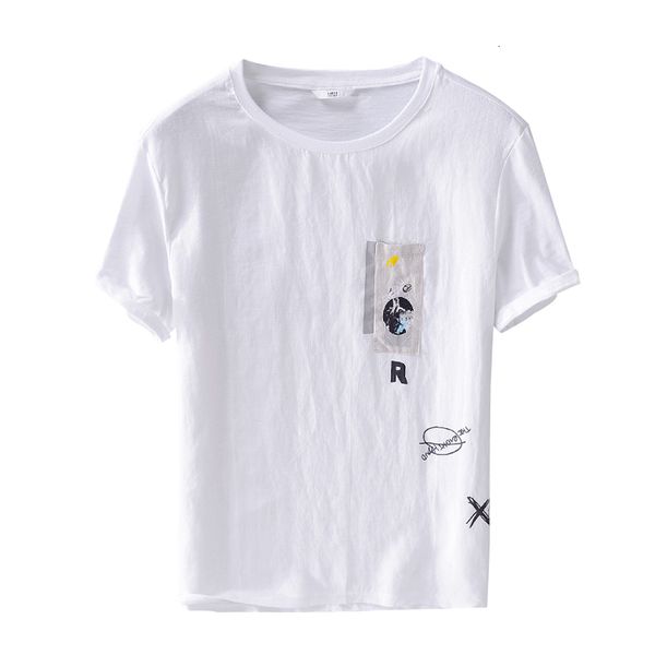 2021 new nova chegada do vero linho de manga curta t camisa dos homens da marca t-shirt branca mens moda tshirt slida masculino respirvel n5, White
2021 new nova chegada do vero linho de manga curta t camisa dos homens da marca t-shirt branca mens moda tshirt slida masculino respirvel n5, White