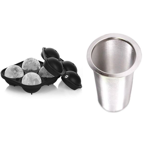 coffee filters cold brewing set - wide mouth mason tank filter 100mm with large sphere ice mold tray makes 2.5 inch balls
coffee filters cold brewing set - wide mouth mason tank filter 100mm with large sphere ice mold tray makes 2.5 inch balls