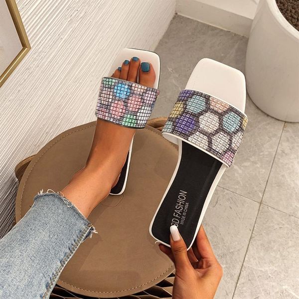 sandals summer women fashion large size multicolor rhinestone square toe flat slippers party club shoes sandalias de mujer#35, Black
sandals summer women fashion large size multicolor rhinestone square toe flat slippers party club shoes sandalias de mujer#35, Black