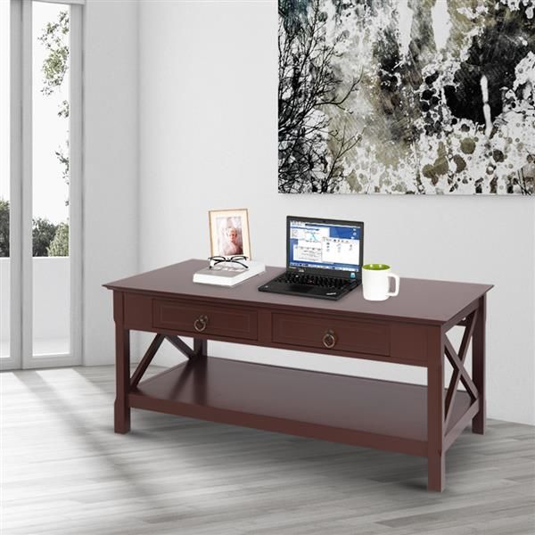 living room furniture fch simple two-pull solid wood coffee with two sides crossed-brown tea table
living room furniture fch simple two-pull solid wood coffee with two sides crossed-brown tea table
