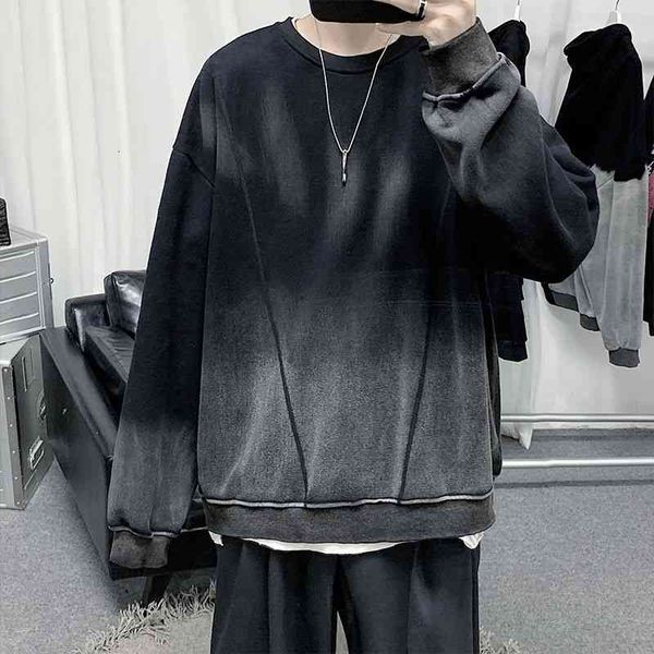 men's t-shirts korean cotton hoodie fashion casual retro o-neck sweatshirt men streetwear loose hip-hop pullover hoodies mens hood, White;black
men's t-shirts korean cotton hoodie fashion casual retro o-neck sweatshirt men streetwear loose hip-hop pullover hoodies mens hood, White;black