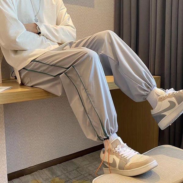 men's pants men trousers straight fall patchwork sweatpants loose casual trendy sport streetwear tidal current surprise price, Black
men's pants men trousers straight fall patchwork sweatpants loose casual trendy sport streetwear tidal current surprise price, Black