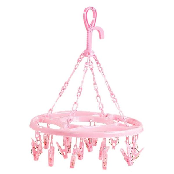 robe hooks hanging dryer 18 clips pin laundry clothes hanger underwear socks foldable (pink)
robe hooks hanging dryer 18 clips pin laundry clothes hanger underwear socks foldable (pink)