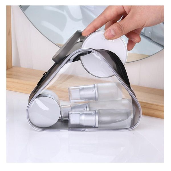 women waterproof make up case pvc triangle transparent beauty case makeup beauty wash organizer storage kit
women waterproof make up case pvc triangle transparent beauty case makeup beauty wash organizer storage kit