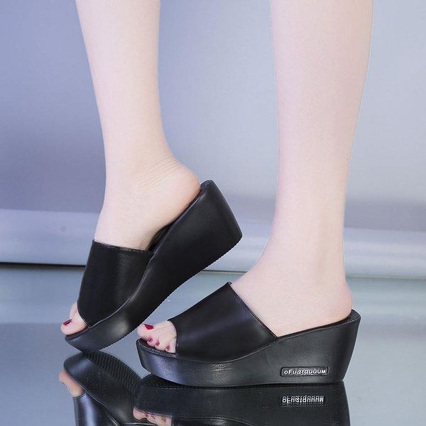 slippers fashion women sandals spring summer platform sandal shoes woman peep toe leather beach casual sandalias mujer 6cm, Black
slippers fashion women sandals spring summer platform sandal shoes woman peep toe leather beach casual sandalias mujer 6cm, Black