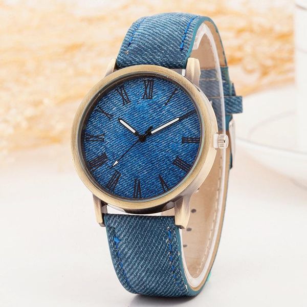 wristwatches high-end fashion jeans cloth leather women watches casual ladies quartz watch girls clock montre femme, Slivery;brown
wristwatches high-end fashion jeans cloth leather women watches casual ladies quartz watch girls clock montre femme, Slivery;brown