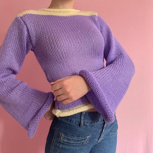 women's sweaters 2021 autumn winter women pullover sweater vintage hit color patchwork striped sueter mujer korean ol basic jumpers, White;black
women's sweaters 2021 autumn winter women pullover sweater vintage hit color patchwork striped sueter mujer korean ol basic jumpers, White;black