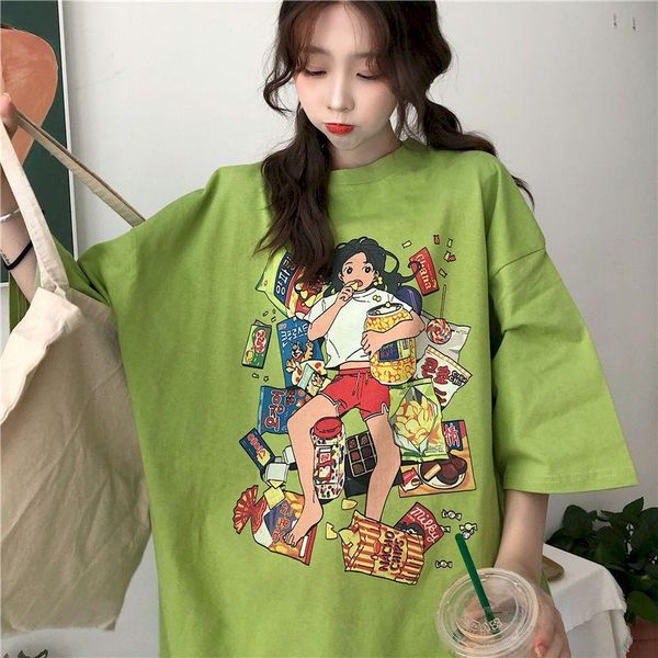 women's t-shirt nicemix sweet graphic tees women cartoon t-shirts cute clothes tshirt plus size kawaii korean t shirts summer 2021 shi, White
women's t-shirt nicemix sweet graphic tees women cartoon t-shirts cute clothes tshirt plus size kawaii korean t shirts summer 2021 shi, White