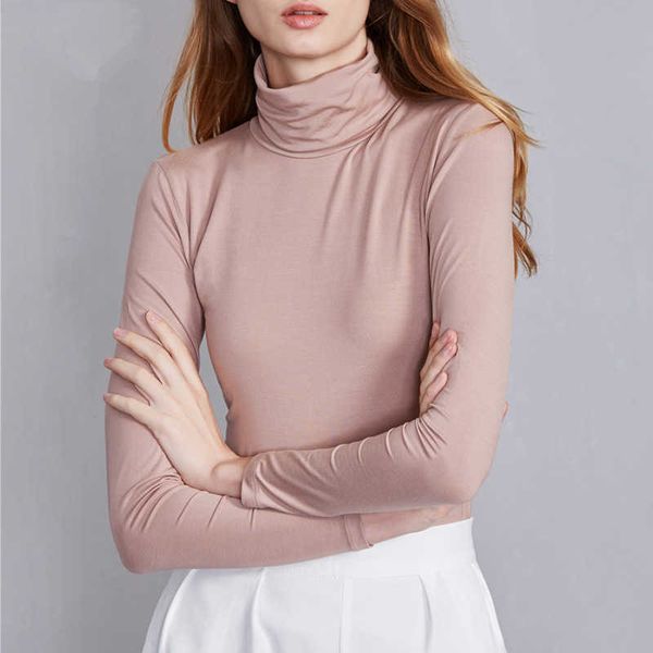 women t-shirt 2020 elastic cotton turtleneck long sleeve slim female t shirts base t-shirts bottoming basic tees plus size y0621, White
women t-shirt 2020 elastic cotton turtleneck long sleeve slim female t shirts base t-shirts bottoming basic tees plus size y0621, White