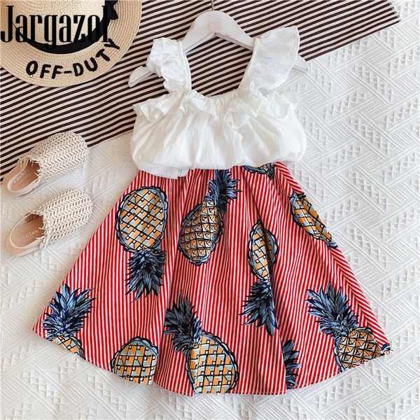 jargazol girls outfits korean summer vest&pineapple stripes long skirt fashion kids clothes toddler children clothing set, White
jargazol girls outfits korean summer vest&pineapple stripes long skirt fashion kids clothes toddler children clothing set, White