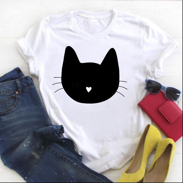 women cat pet cartoon kawaii simple style print ladies summer t tee female shirt clothes tshirt graphic t shirt, White
women cat pet cartoon kawaii simple style print ladies summer t tee female shirt clothes tshirt graphic t shirt, White