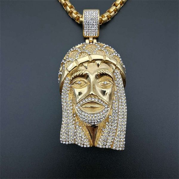 hip hop rhinestones pendant necklaces bling iced out gold color stainless steel jesus piece necklace for men rapper jewelry1 426 q2, Silver
hip hop rhinestones pendant necklaces bling iced out gold color stainless steel jesus piece necklace for men rapper jewelry1 426 q2, Silver