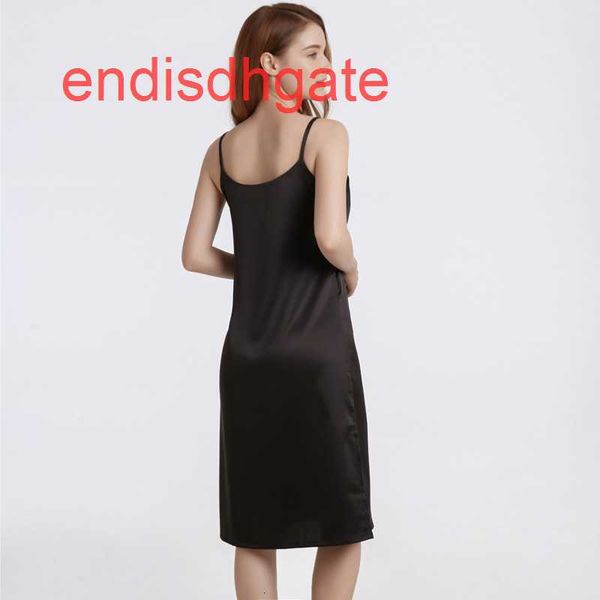 silk summer suspender thin nightdress women's pajamas loose dress with split ends on both sides, Black;white
silk summer suspender thin nightdress women's pajamas loose dress with split ends on both sides, Black;white