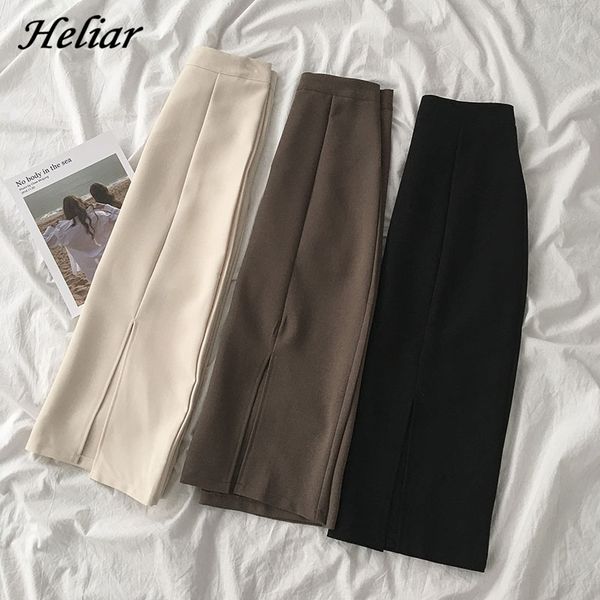 heliar women solid a-line high waist female bodycon elegant split midi plain office lady skirts summer 210309, Black
heliar women solid a-line high waist female bodycon elegant split midi plain office lady skirts summer 210309, Black