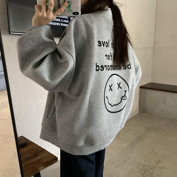 women's jackets spring and autumn korean baseball uniform loose long-sleeved short jacket woman, Black;brown
women's jackets spring and autumn korean baseball uniform loose long-sleeved short jacket woman, Black;brown