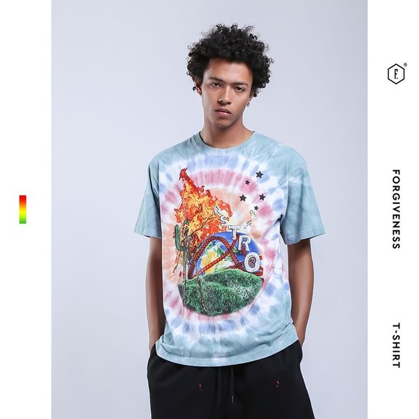 fgss clothing | cotton short sleeve t-shirt men's loose round neck fashion brand tie dye printing casual top, White;black
fgss clothing | cotton short sleeve t-shirt men's loose round neck fashion brand tie dye printing casual top, White;black