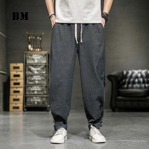 chinese style loose plus size casual harem pants men clothing 2021 harajuku striped trousers japanese streetwear plaid joggers, Black
chinese style loose plus size casual harem pants men clothing 2021 harajuku striped trousers japanese streetwear plaid joggers, Black