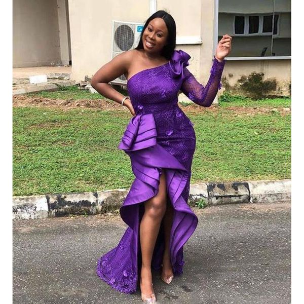 party dresses evening tiered abendkleider purple long prom applique one shoulder sleeve vestido de festa 2021, White;black
party dresses evening tiered abendkleider purple long prom applique one shoulder sleeve vestido de festa 2021, White;black