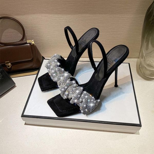 sandals 2021 star luxury rhinestone open-toe stiletto heels ladies elegant gladiator party prom shoes, Black
sandals 2021 star luxury rhinestone open-toe stiletto heels ladies elegant gladiator party prom shoes, Black