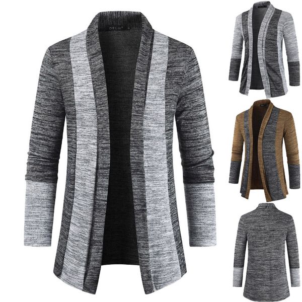 men's autumn jackets color matching cardigan slim trend fashion youth coat, Black;brown
men's autumn jackets color matching cardigan slim trend fashion youth coat, Black;brown